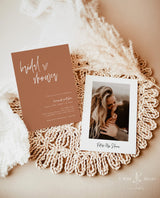 Burnt Orange Bridal Shower Invite | Fall Bridal Shower