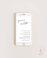 Modern Business Text Invitation | Minimalist You're Invited | Special Event Invite | Electronic Business Invite | Editable Template | M9