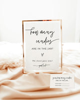 Guess How Many Candies Are in the Jar Game | Gender Neutral Baby Shower Game | Boho Baby Shower Game | Modern Baby Shower Game | M8