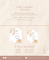 Fall Baby Shower Welcome Sign | Pampas Grass Baby Shower Welcome Poster
