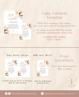 Late Night Diapers Template Sign | Boho Baby Shower Game