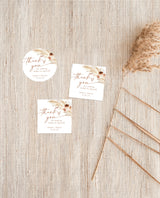 Boho Thank You Tags | Fall Shower Thank You Favor Tags