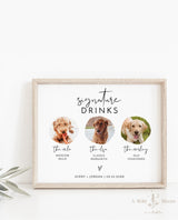 Dog Signature Drink Sign | Pet Signature Cocktail Sign