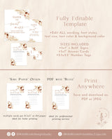 Guess the Sweet Mess | Dirty Diaper Game | Candy Bar Baby Shower Game | Boho Baby Shower Game | Pampas Grass Baby Shower | A4