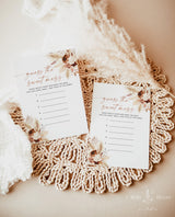 Guess the Sweet Mess | Dirty Diaper Game | Bohemian Baby Shower Game | Boho Baby Shower Game | Pampas Grass Baby Shower | A4