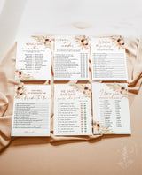 Bridal Shower Games Bundle | Boho Bridal Shower Games