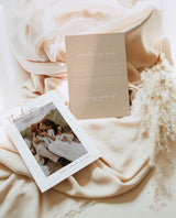 Photo Thank You Card Editable Template | Minimalist Wedding Thank You Card
