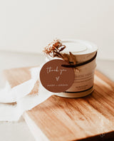 Terracotta Wedding Favor Tag Template | Burnt Orange Wedding Favor Tags