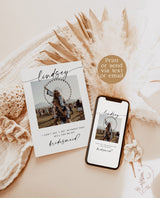 Will You Be My Bridesmaid | Bridesmaid Photo Card | Photo Bridesmaid Proposal | Modern Minimalist Wedding | Boho Bridesmaid Proposal | A4