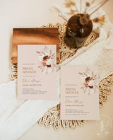 Boho Bridal Shower Invite | Minimalist Fall Bridal Shower Invite