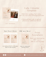 Boho Bridal Shower Invite | Minimalist Fall Bridal Shower Invite