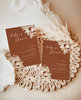 Fall Baby Shower Invite | Boho Baby Shower Invite