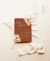 Fall Baby Shower Invite | Boho Baby Shower Invite