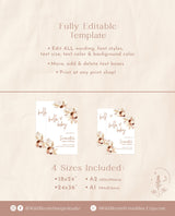 Boho Baby Shower Welcome Sign | Pampas Grass Baby Shower Welcome Poster