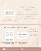 Minimalist Display Shower Card | Modern Display Shower Card