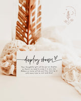 Minimalist Display Shower Card | Modern Display Shower Card
