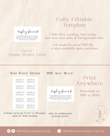 Minimalist Display Shower Card | Modern Display Shower Card