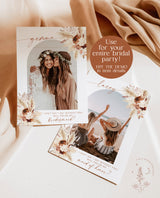 Will You Be My Bridesmaid | Bridesmaid Photo Card | Photo Bridesmaid Proposal | Minimalist Bridesmaid Cards | Boho Bridesmaid Proposal | A4