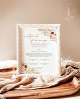 Certificate of Marriage Template | Fall Wedding Certificate