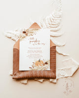 Fall Baby Shower Invite | A Little Pumpkin is on the Way