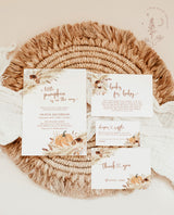 Fall Baby Shower Invite Bundle | A Little Pumpkin is On The Way