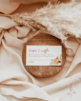 Pampas Grass Diaper Raffle Card | Little Pumpkin Diaper Raffle Ticket