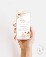 Fall Baby Shower Digital Invite | A Little Pumpkin is on the Way