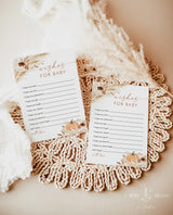 Boho Wishes for Baby Shower Card | Pumpkin Baby Shower