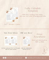 Over or Under Baby Shower Game | Boho Baby Shower