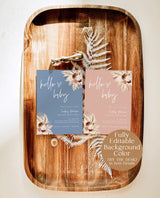 Bohemian Baby Shower Invite | Boho Baby Shower Invite | Pampas Grass Baby Shower Invite | Hello Baby Invite | Editable Template | A4 BM1