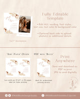 Boho Bridal Shower Invite | Fall in Love | Bohemian Bridal Shower Invite | Pampas Grass Bridal Shower | Bohemian Bridal Shower Template | A4