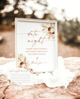Fall Bridal Shower Date Night Ideas | Date Night Ideas Sign