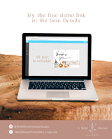 Halloween Thank You Card Template | Fall Thank You Card