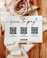 QR Code Sign | Minimalist Scan to Pay Sign