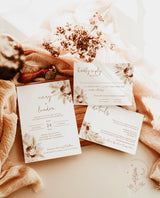 Fall Wedding Invitation Suite | Boho Wedding