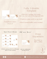 Boho Buffet Card Template | Pampas Grass Buffet Cards | Modern Wedding Buffet Cards | Food Labels | Wedding Buffet Card | A4