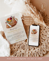 Thanksgiving Football Invitation Template | Friendsgiving Invitation