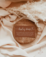 Terracotta Display Shower Card | Minimal Display Shower Card