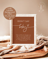Don't Say Baby Shower Game | Clothes Pin Baby Shower Game
