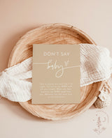 Don't Say Baby Shower Game | Clothes Pin Baby Shower Game