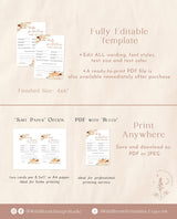 Baby Shower Advice and Predictions Card | Pumpkin Baby Shower | New Parents Advice Card | Advice for Mommy | Boho Baby Shower Card | A4