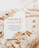 How Big is Mommy's Belly Game | Boho Baby Shower Game