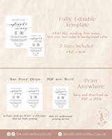 Minimalist Unplugged Ceremony Wedding Sign | Modern Unplugged Ceremony Sign | Elegant Wedding Sign | Editable Template | M9