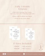 Modern Unplugged Ceremony Wedding Sign | Minimalist Unplugged Ceremony Sign | Elegant Wedding Sign | Editable Template | M9