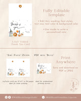 Halloween Thank You Card Template | Fall Thank You Card