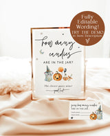 Halloween Guess How Many Candies Baby Shower Game | Pumpkin Baby Shower Game