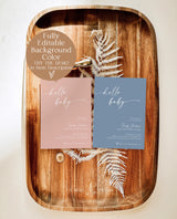 Minimalist Baby Shower Invitation | Gender Neutral Baby Shower | Hello Baby | Modern Minimalist Shower Invite | Editable Template | M9