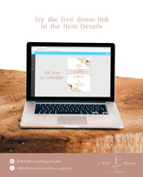 Pampas Grass Custom 4x6" Sign Template | Terracotta Wedding Custom Sign | Boho Shower Signage | Desert Wedding Sign | Minimalist Wedding A4