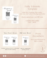 Honeymoon Fund QR Code Sign | Wedding Honeymoon Fund Sign
