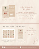 Boho Small Business Thank You Card | Winter Thank You Card Template